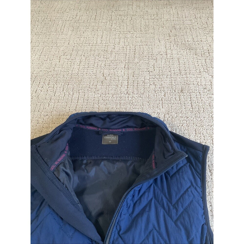Active Essentials By Tchibo Blue Vest Jacket Light Weight Zipper. Size Med. EUC - Picture 9 of 11
